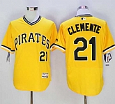 Pittsburgh Pirates #21 Roberto Clemente Gold 2016 Flexbase Collection Cooperstown Stitched Jersey,baseball caps,new era cap wholesale,wholesale hats